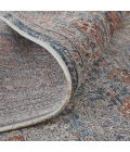 Feizy Marquette Rustic Persian Farmhouse Rug, Rust/Denim Blue, 2ft - 8in x 10ft, Runner