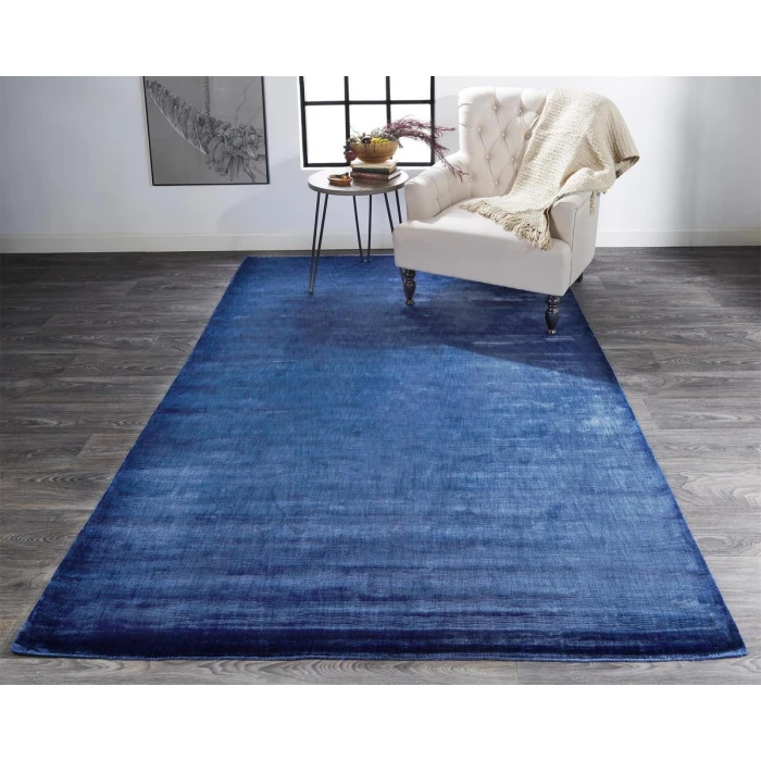 Feizy Marlowe Casual Chevron, Blue, 4' x 6' Accent Rug