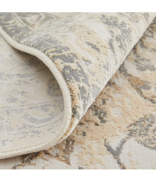 Feizy Celene Casual Bordered, Ivory/Tan/Gray, 10' x 14' Area Rug