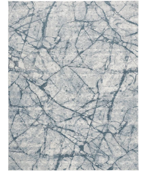 Feizy Atwell Contemporary Marble Accent Rug, Teal Blue/Gray, 3ft x 5ft