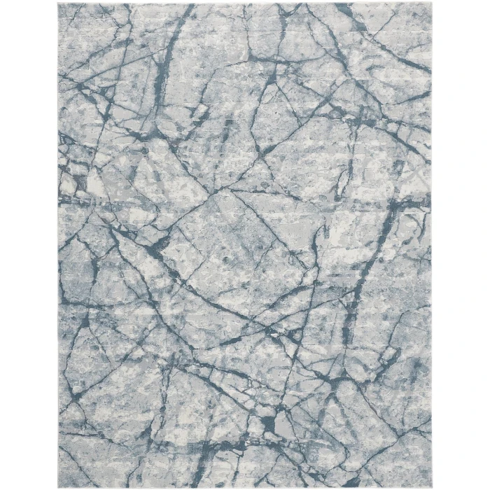 Feizy Atwell Contemporary Marble Accent Rug, Teal Blue/Gray, 2ft x 3ft