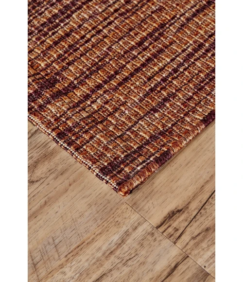 Feizy Mattison Orange/Brown 7483828F 9ft.10in. x 9ft.10in. Round Rug