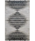 Feizy Micah Scandinavian Diamond, Black/Silver/Taupe, 9'-2" x 12' Area Rug