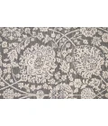 Feizy Thackery Transitional Oriental Rug, Charcoal/Bone White, 5ft-6in x 5ft-6in Round
