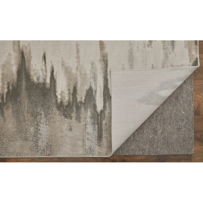 Feizy Micah Casual Abstract, Gray/Taupe/Ivory, 2'-10" x 7'-10" Runner