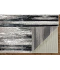 Feizy Micah Industrial Abstract, Black/Silver/Gray, 9'-2" x 12' Area Rug