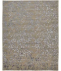 Feizy Bella High/Low Floral Wool Rug, Latte/Silver Gray, 5ft x 8ft Area Rug