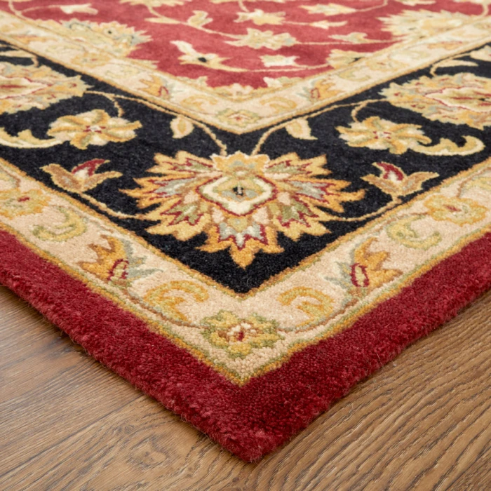 Feizy Wagner Classic Oriental, Red/Black/Gold, 5' x 8' Area Rug