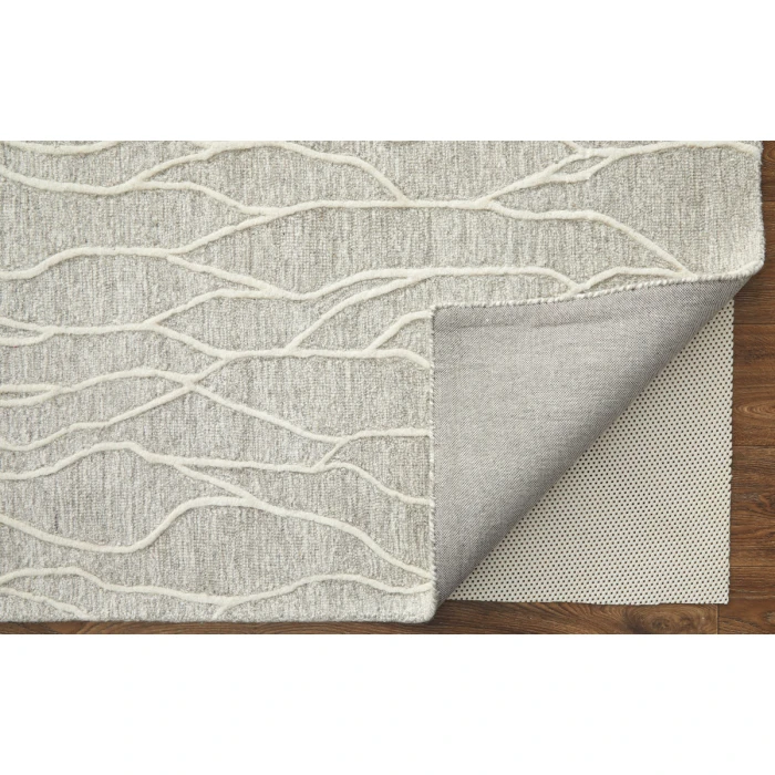 Feizy Enzo Casual Abstract, Taupe/Ivory, 12' x 15' Area Rug
