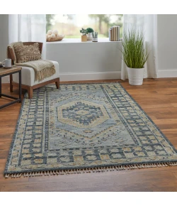 Feizy Fillmore 6941F BLUE/CHARCOAL Area Rug 3 ft. X 5 ft. Rectangle