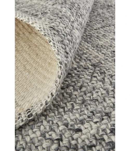 Feizy Naples Space Dyed In/Outdoor Flatweave, Charcoal Gray, 2ft x 3ft Area Rug