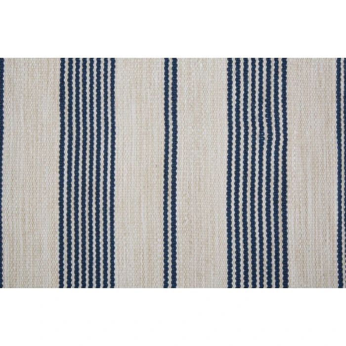 Feizy Duprine Casual Stripes, White/Ivory/Blue, 10' x 14' Area Rug