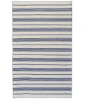 Feizy Duprine Casual Stripes, White/Ivory/Blue, 10' x 14' Area Rug