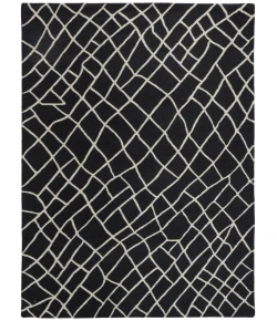 Feizy Lusk BLACK/WHITE I70I8085 5 ft. X 8 ft. Rectangle Rug