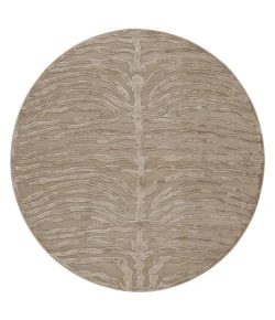 Feizy Saphir 3796F IVORY Area Rug 7 ft. 6 in. X 7 ft. 6 in. Round