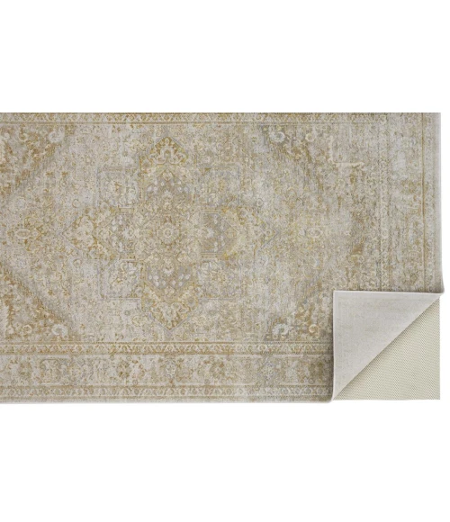 Feizy Aura Classic Oriental, Ivory/Gold, 8' x 10' Area Rug