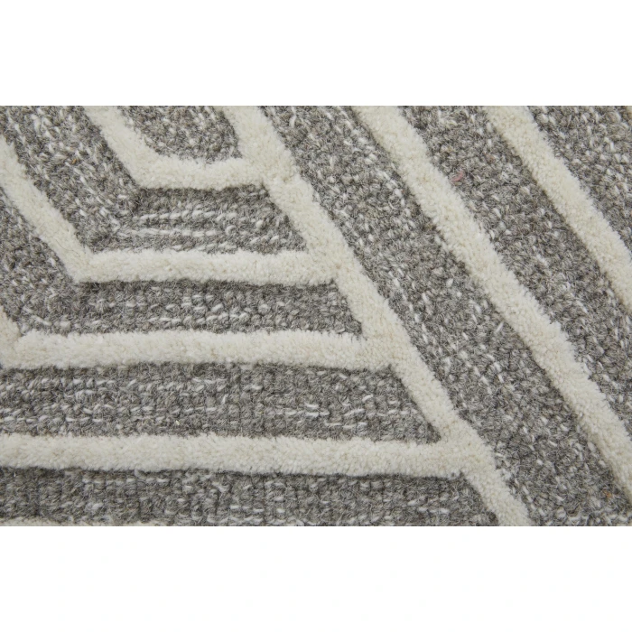 Feizy Lytton Gray/Ivory T24T8010 12ft. x 15ft. Rect. Rug
