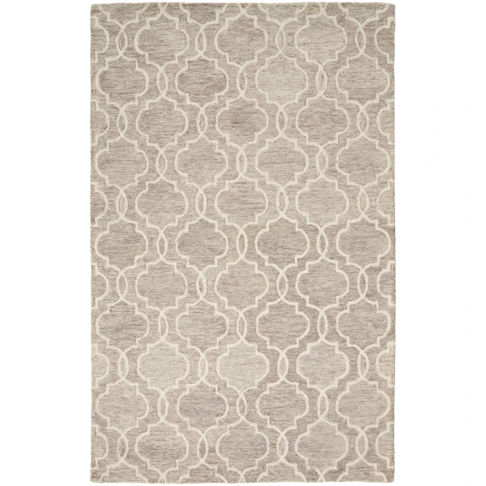 Feizy Belfort Cottage Trellis & Lattice, Gray/Ivory, 10' x 14' Area Rug