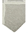 Feizy Anica Moroccan Wool Tufted Rug, Moroccan Style, Taupe/Ivory, 4ft x 6ft Accent Rug