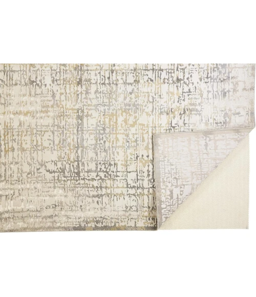 Feizy Waldor Industrial Abstract, Ivory/Gray, 8' x 11' Area Rug
