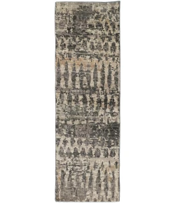 Feizy Palomar 6632F CHARCOAL Area Rug 2 ft. 6 in. X 8 ft. Runner