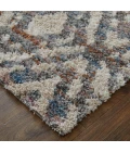 Feizy Mynka Global Diamond, Ivory/Gray/Taupe, 10' x 14' Area Rug