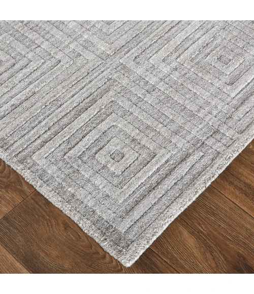 Feizy Redford Minimal Viscose Rug, Beige/Gray, 5' x 8' Area Rug