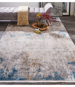 Feizy Cadiz 3889F IVORY/BLUE Area Rug 9 ft. 9 in. X 13 ft. 2 in. Rectangle