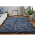 Feizy Stoneleigh Luxury & Glam Solid, Blue, 9' x 12' Area Rug
