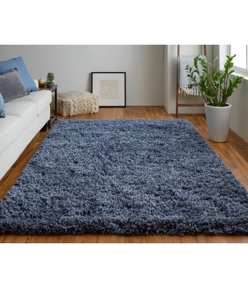 Feizy Stoneleigh Luxury & Glam Solid, Blue, 9' x 12' Area Rug
