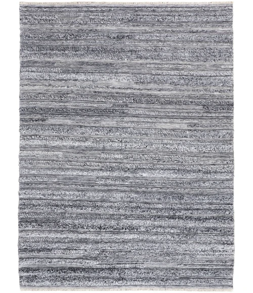 Feizy Alden Contemporary Bohemian Shag Rug, Ivory/Dark Gray, 8ft x 10ft Area Rug