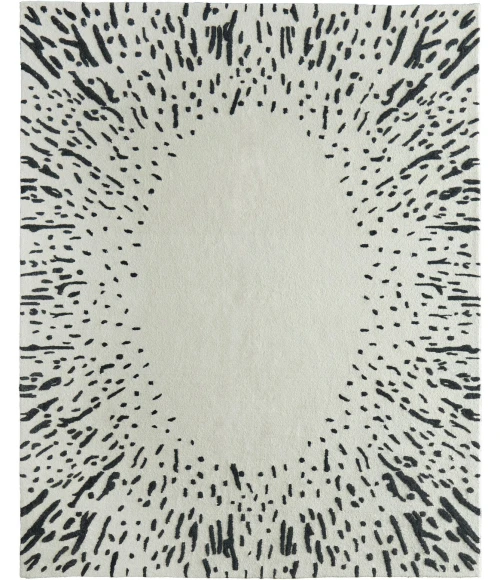 Feizy Winston Ivory/Black WNS8B06F 5ft. x 8ft. Rect. Rug