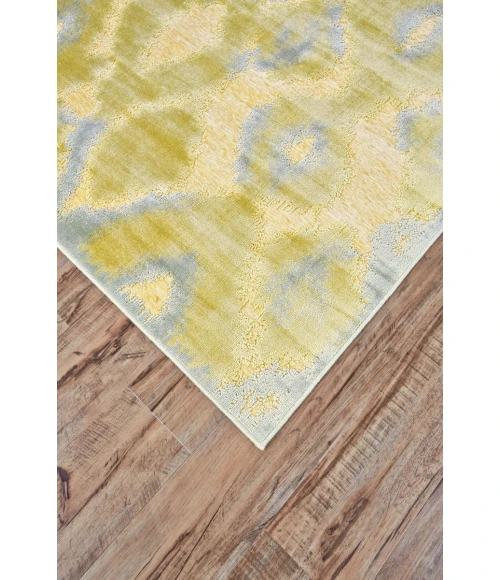 Feizy Saphir Mah Casual Abstract, Gold/Tan/Gray, 9'-8" x 12'-7" Area Rug