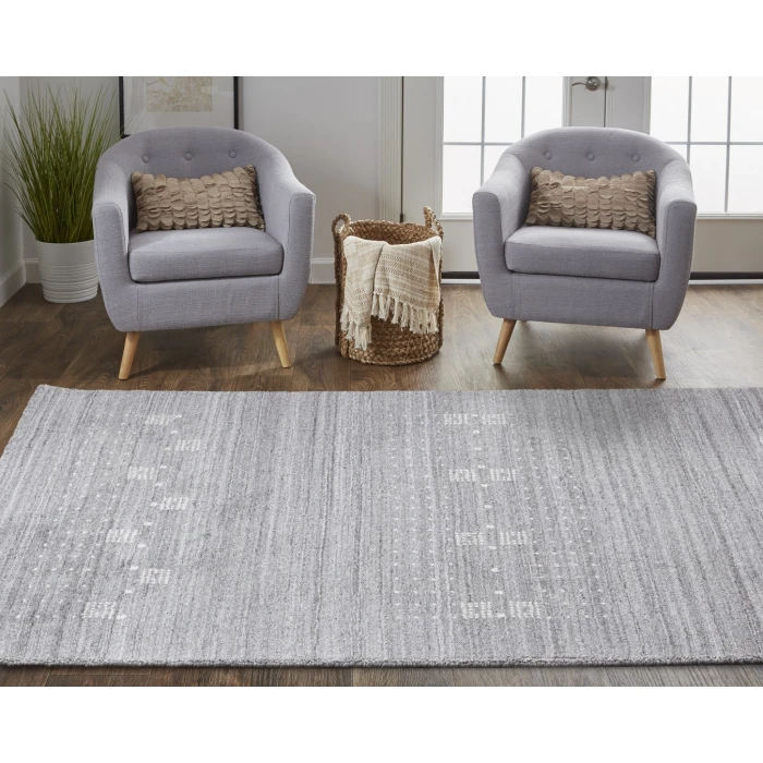Feizy Legacy Gray/Ivory 9836579F 8ft.6in. x 11ft.6in. Rect. Rug