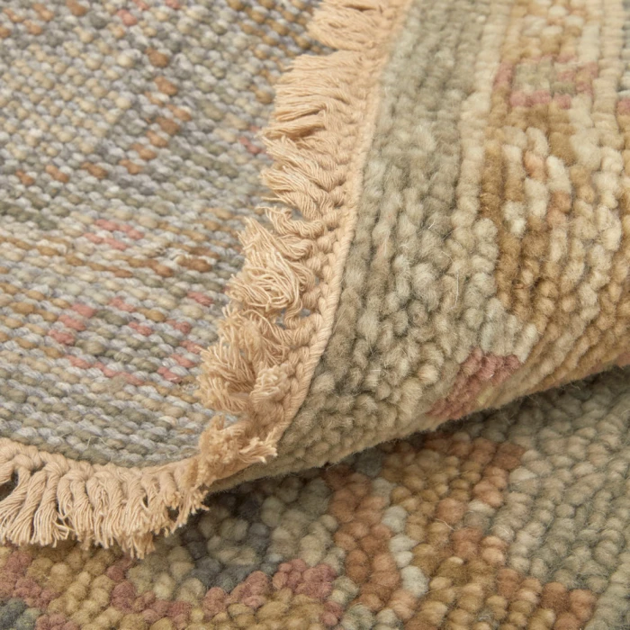 Feizy Carrington Vintage Oriental, Gray/Gold/Pink, 9'-6" x 13'-6" Area Rug