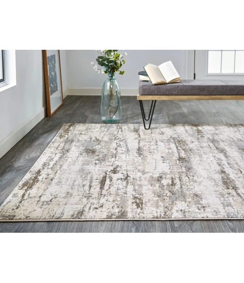 Feizy Parker SILVER/BEIGE PRK3719F 9 ft. X 12 ft. Rectangle Rug