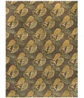 Feizy Leafscape CHARCOAL 2857275F 7 ft. 9 in. X 9 ft. 9 in. Rectangle Rug