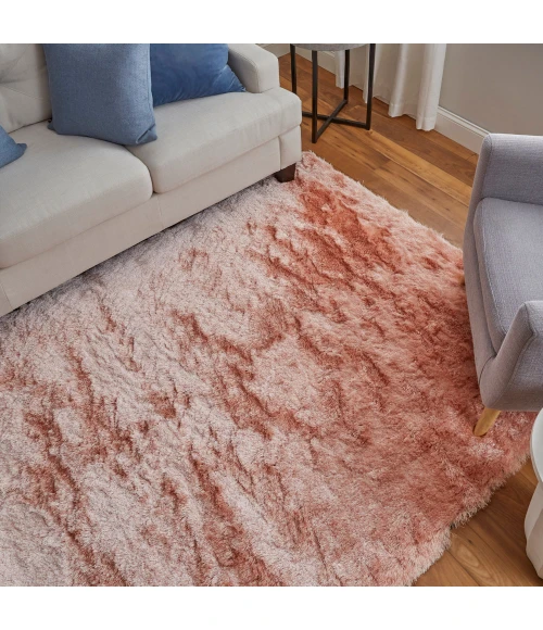 Feizy Indochine Luxury & Glam Solid, Pink, 8' x 8' Round Rug