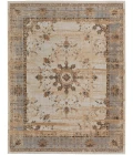 Feizy Celene French & Victorian Bordered, Tan/Brown/Gray, 7'-9" x 7'-9" Round Rug