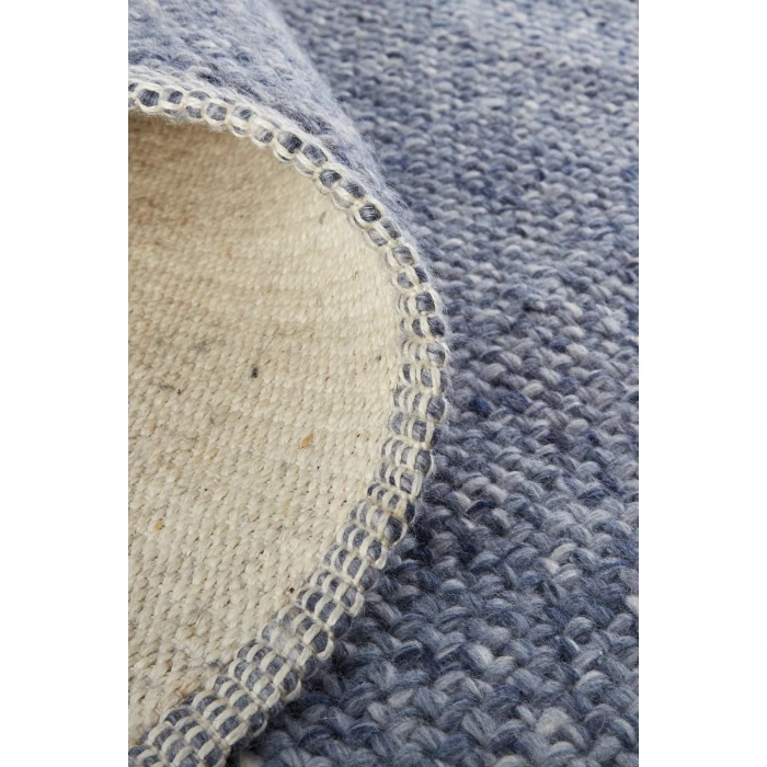 Feizy Naples Space Dyed In/Outdoor Flatweave, Navy/Denim Blue, 8ft x 10ft Area Rug