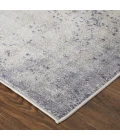 Feizy Astra Industrial Abstract, Ivory/Blue, 12' x 15' Area Rug