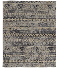 Feizy Palomar 6630F GRAY/BLUE Area Rug 9 ft. 6 in. X 13 ft. 6 in. Rectangle