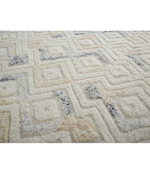 Feizy Anica IVORY/BLUE ANC8004F 6 ft. X 9 ft. Rectangle Rug