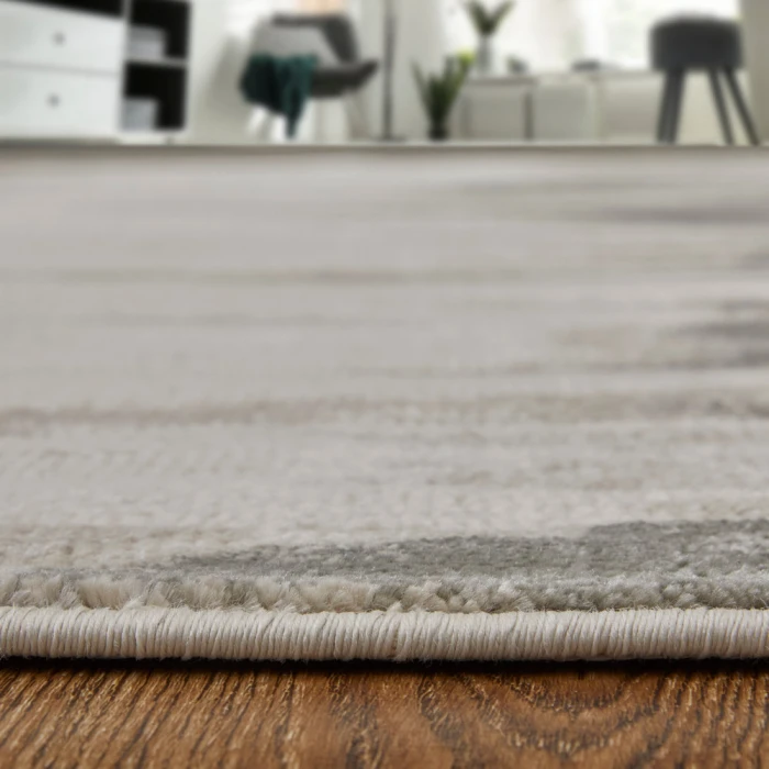 Feizy Micah Casual Abstract, Gray/Taupe/Ivory, 2'-10" x 7'-10" Runner
