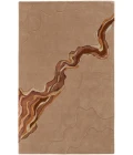 Feizy Serrano Industrial Abstract, Tan/Orange, 5' x 8' Area Rug