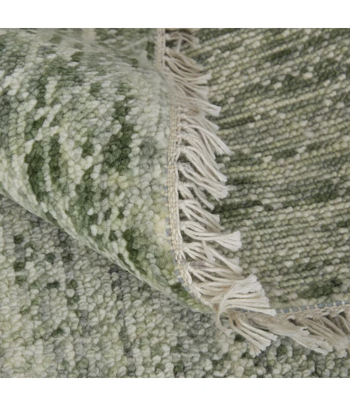 Feizy Branson Casual Solid, Green/Ivory, 2' x 3' Accent Rug