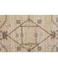 Feizy Celene Luxury & Glam Bordered, Tan/Ivory/Gray, 7'-9" x 7'-9" Round Rug