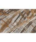 Feizy Clio Industrial Abstract, Blue/Orange/Gray, 9' x 12' Area Rug