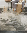Feizy Prasad Casual Watercolor, Ivory/Gray, 8' x 11' Area Rug