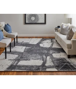 Feizy Coda 8927F BLACK/WHITE Area Rug 5 ft. X 8 ft. Rectangle